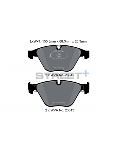 Pastillas Pagid Street+ BMW Serie 3 E90/E91/E92/E93 delanteras (Tipo 4)