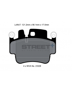 Pastillas Pagid Street+ Porsche 911 991 Carrera GTS traseras