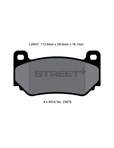 Pastillas Pagid Street+ MGF (RD) 1.8 I VVC delanteras