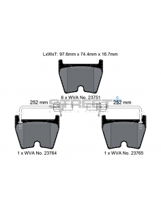 Pastillas Pagid Street+ Lamborghini Diablo 98- delanteras