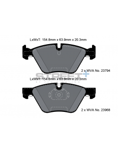 Pastillas Pagid Street+ BMW Serie 5 E60/E61 delanteras (Tipo 1)