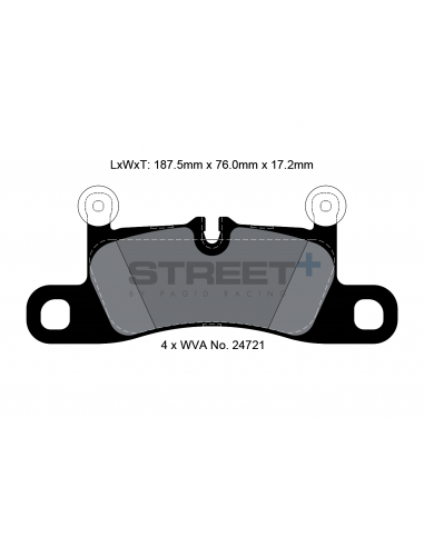Pastillas Pagid Street+ Volkswagen Touareg 7P traseras