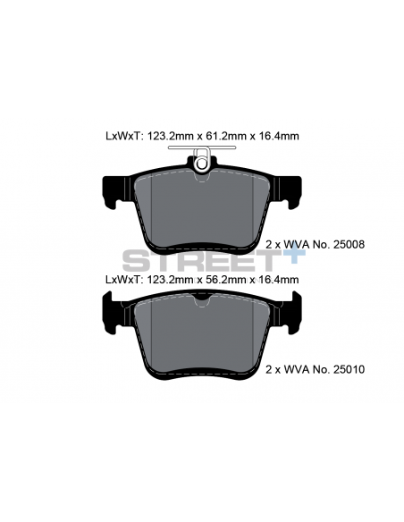 Pastillas Pagid Street+ Seat Leon 5F traseras (Tipo 2)