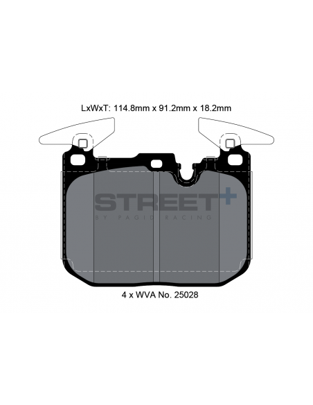 Pastillas Pagid Street+ BMW M4 F82 delanteras