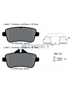 Pastillas Pagid Street+ Mercedes-Benz GL/GLS X166 traseras