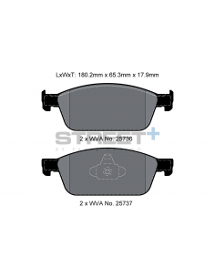 Pastillas Pagid Street+ Ford Focus MK3 ST delanteras