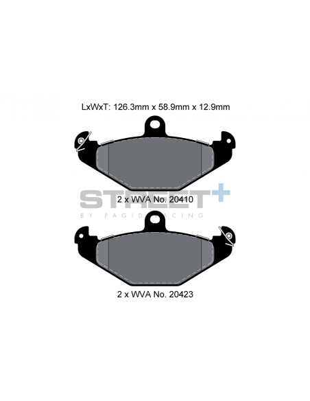 Pastillas Pagid Street+ Lotus Elise traseras