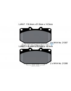Pastillas Pagid Street+ Nissan 300ZX Z32 3.0 Twin Turbo delanteras