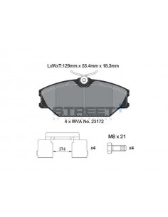 Pastillas Pagid Street+ Renault Spider 2.0 16V delanteras (Tipo 1)