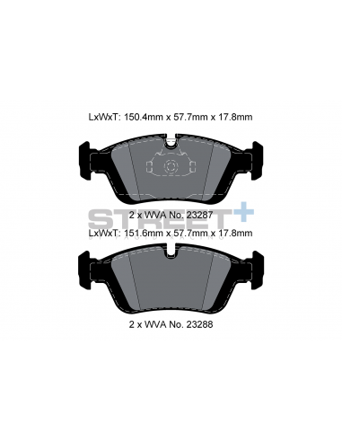 Pastillas Pagid Street+ BMW Z3 E36 delanteras (Tipo 1)