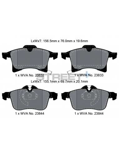 Pastillas Pagid Street+ Opel Corsa E OPC delanteras (Pinza Ate)