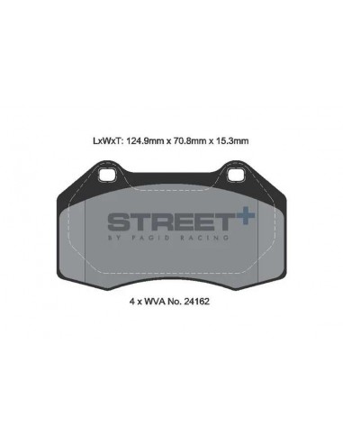 Pastillas Pagid Street+ Renault Megane III RS delanteras (Tipo 2)