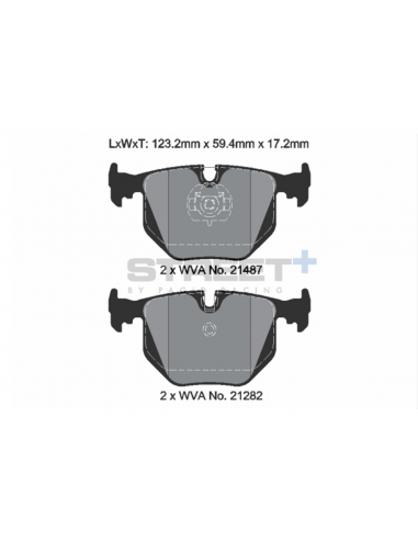Pastillas Pagid Street+ BMW X5 E53 traseras