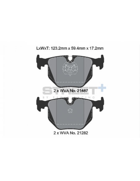 Pastillas Pagid Street+ BMW X5 E53 traseras