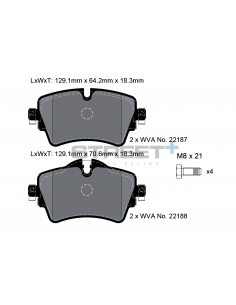 Pastillas Pagid Street+ BMW Serie 2 F45/F46 Active/Gran Tourer 216i/216d/218i/218d delanteras