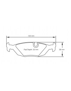 Pastillas Pagid Racing RSL19 BMW Serie 5 E28 traseras
