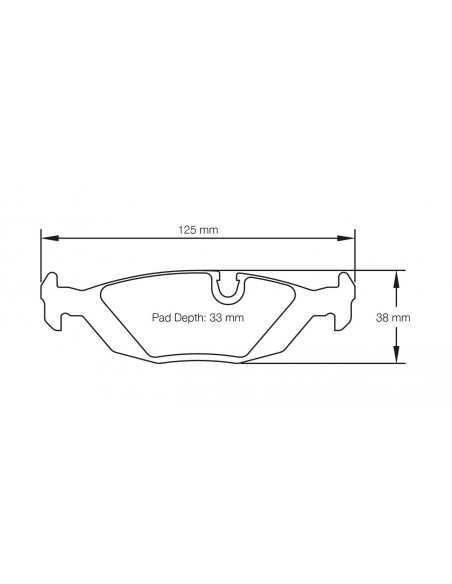 Pastillas Pagid Racing RSL19 BMW Serie 6 E24 traseras (Tipo 1)