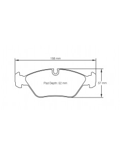 Pastillas Pagid Racing RS42 BMW Serie 6 E24 delanteras (Tipo 2)