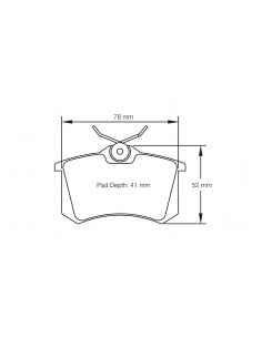 Pastillas Pagid Racing RSL29 Audi A4 B5 traseras (Tipo 1)