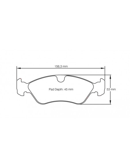 Pastillas Pagid Racing RS42 Opel Omega A delanteras (Pinza Ate) Pastillas Pagid Racing RS42 Opel Omega A delanteras (Pinza Ate)