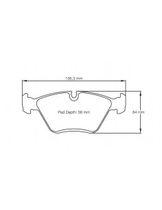 Pastillas Pagid Racing RSL29 BMW X3 E83 delanteras