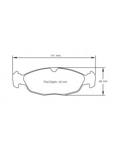 Pastillas Pagid Racing RS42 Peugeot 106 delanteras (Pinza Ate)(Tipo 2)