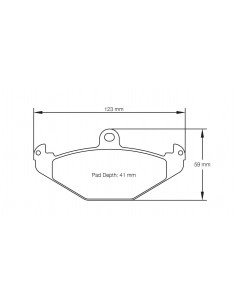 Pastillas Pagid Racing RS42 Renault 21 traseras (Pinza Brembo)
