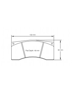 Pastillas Pagid Racing RSL19 Honda NSX GT3 traseras