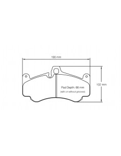 Pastillas Pagid Racing RSL29 Porsche 911 997 3.8 GT3 RSR/Cup 09- delanteras