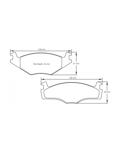 Pastillas Pagid Racing RSL29 Volkswagen Golf I delanteras (Tipo 3)