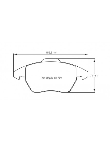 Pastillas Pagid Racing RSL29 Audi TT 8J delanteras