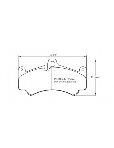 Pastillas Pagid Racing RSL29 Porsche 911 997 3.8 GT3 Cup 05-09 delanteras