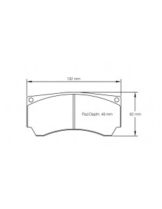 Pastillas Pagid Racing RSL29 Mitsubishi Lancer Evo VIII traseras (Pinza Alcon)