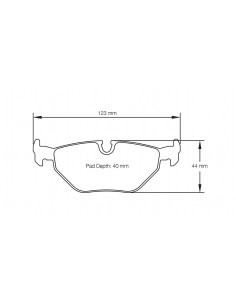 Pastillas Pagid Racing RSL1 BMW Serie 7 E32 traseras