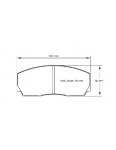 Pastillas Pagid Racing RSH42 Renault Clio II Super 1600 delanteras