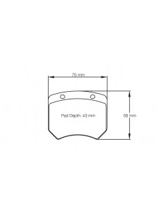 Pastillas Pagid Racing RST2 Honda Civic FK2 Type R TCR traseras