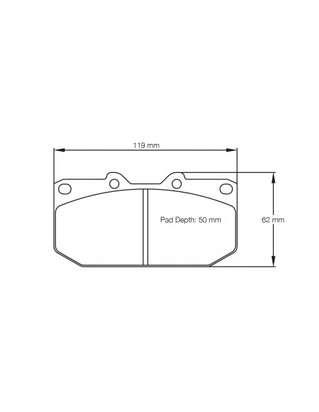 Pastillas Pagid Racing RSL1 Nissan Skyline R32/R33 GTS delanteras