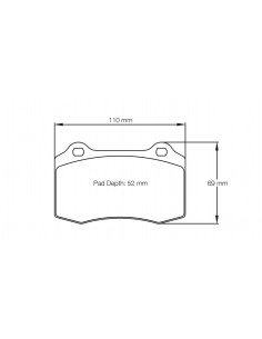 Pastillas Pagid Racing RSL1 Volvo V70 R 03- traseras