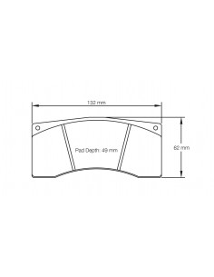 Pastillas Pagid Racing RST5E Mclaren 570S GT4 traseras