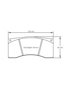 Pastillas Pagid Racing RSL2 Lamborghini Huracan GT3 Super Trofeo traseras