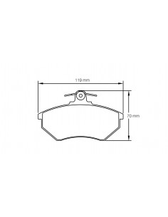 Pastillas Pagid Racing RSH29E Audi 90 B3 delanteras