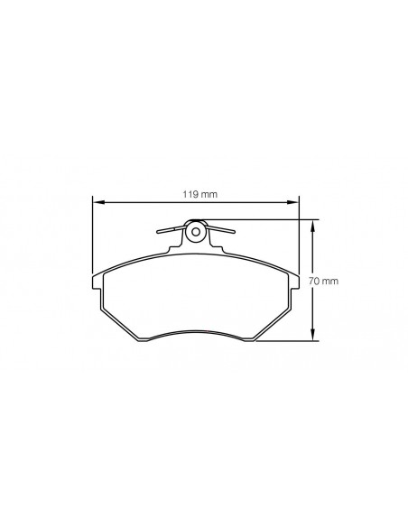 Pastillas Pagid Racing RSH29E Audi 90 B3 delanteras