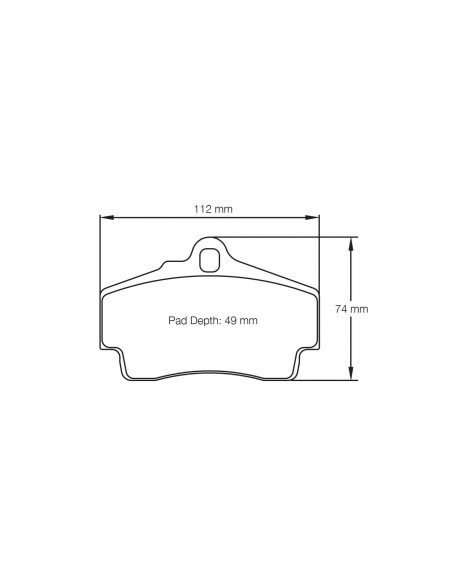 Pastillas Pagid Racing RSL1 Porsche 911 997 Carrera/S/4 traseras