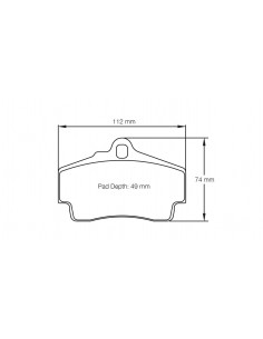 Pastillas Pagid Racing RST3 Porsche Cayman 987/981 traseras