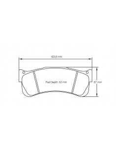 Pastillas Pagid Racing RSL2E Alpine A110 Cup/GT4 delanteras